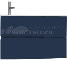 Тумба с раковиной Jacob Delafon Nona 80 L глянцевый темно-синий