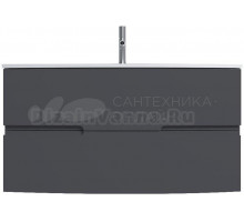 Тумба с раковиной Jacob Delafon Nona 100 глянцевый серый антрацит