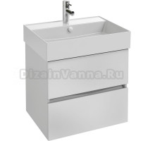 Тумба с раковиной Jacob Delafon Tolbiac 60 белый лак