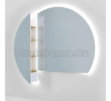 Зеркало Jorno Solis 140, с подсветкой и полкой