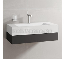 Тумба с раковиной Keuco Edition 300 антрацит, 95 см