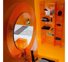 Зеркало Laufen Kartell by Laufen 80 оранжевое, с подсветкой