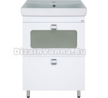 Тумба с раковиной Misty Урал 60 2 ящика