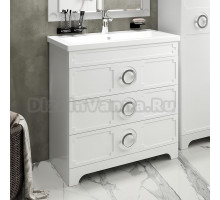 Тумба с раковиной Misty Лейла 80 белая