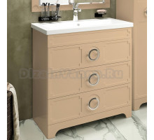 Тумба с раковиной Misty Лейла 80 песочная