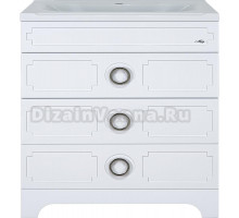 Тумба с раковиной Misty Лейла 100 белая