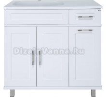 Тумба с раковиной Misty Купер 90 L с бельевой корзиной