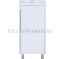 Тумба с раковиной Misty Алиса 40 напольная, белая