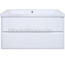 Тумба с раковиной Misty Алиса 90 подвесная, белая