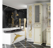 Шкаф-пенал Opadiris Корсо-оро №11 L слоновая кость с золотой патиной