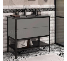 Тумба с раковиной Opadiris Треви 90 серая