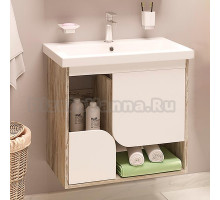 Тумба с раковиной Runo Сити 70 дуб скандинавский