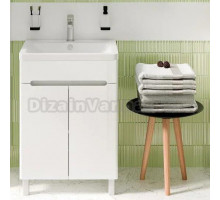 Тумба с раковиной Runo Парма 60, напольная, 2 двери