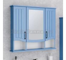 Зеркало-шкаф Runo Марсель 80, синий