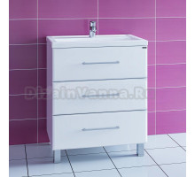 Тумба с раковиной СанТа Омега 70 напольная, 3 ящика