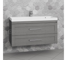 Тумба с раковиной СанТа Венера 100 подвесная, дуб серый