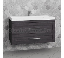 Тумба с раковиной СанТа Венера 100 подвесная, дуб шале графит