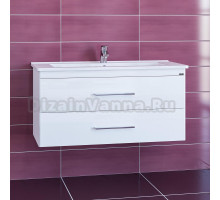 Тумба с раковиной СанТа Вегас 105 подвесная, 2 ящика