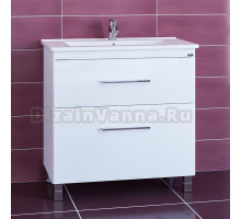 Тумба с раковиной СанТа Вегас 85 напольная, 2 ящика