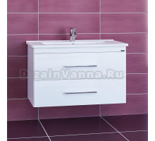Тумба с раковиной СанТа Вегас 85 подвесная, 2 ящика