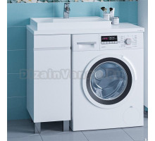 Тумба с раковиной СанТа Марс 29 напольная, для стиральной машины