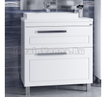 Тумба с раковиной СанТа Нептун 80 напольная