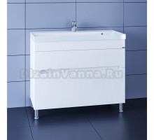 Тумба с раковиной СанТа Лондон (Classic) 100 напольная, 2 ящика