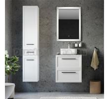 Мебель для ванной STWORKI Эстерсунд 60 белая матовая, монте тиберио