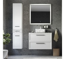 Мебель для ванной STWORKI Эстерсунд 90 белая матовая, монте тиберио