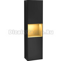 Шкаф-пенал Villeroy & Boch Finion G460HFPD black matt lacquer, L