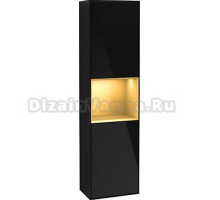 Шкаф-пенал Villeroy & Boch Finion G460HFPH glossy black lacquer, L