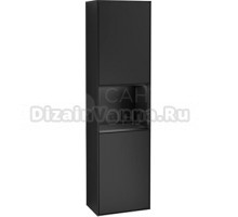 Шкаф-пенал Villeroy & Boch Finion G470PDPD black matt lacquer, R