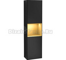 Шкаф-пенал Villeroy & Boch Finion G470HFPD black matt lacquer, R