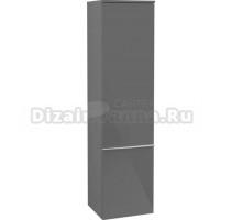 Шкаф-пенал Villeroy & Boch Venticello A95101 L, glossy grey, с ручкой хром