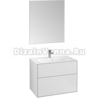 Мебель для ванной Villeroy & Boch Finion 80 glossy white lacquer, с настенным освещением