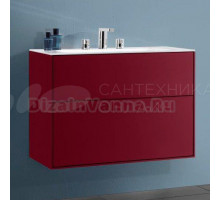 Тумба с раковиной Villeroy & Boch Finion 80 peony matt lacquer, с настенным освещением