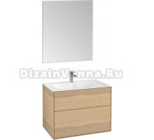 Мебель для ванной Villeroy & Boch Finion 80 oak veneer, с настенным освещением