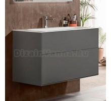 Тумба с раковиной Villeroy & Boch Finion 100 anthracite matt lacquer, с настенным освещением