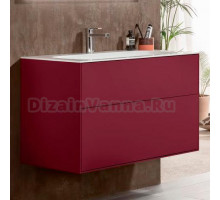 Тумба с раковиной Villeroy & Boch Finion 100 peony matt lacquer, с настенным освещением