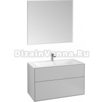 Мебель для ванной Villeroy & Boch Finion 100 light grey matt lacquer, с настенным освещением