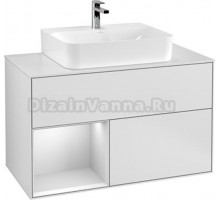 Тумба с раковиной Villeroy & Boch Finion G111MTMT 100 с подсветкой и освещением стены