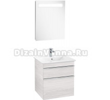 Мебель для ванной Villeroy & Boch Venticello 55 white wood, с ручками хром