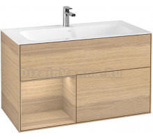 Тумба с раковиной Villeroy & Boch Finion G030PCPC 100 с подсветкой и освещением стены