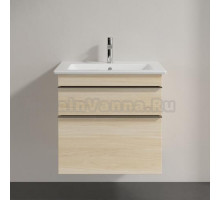 Тумба с раковиной Villeroy & Boch Venticello 60 elm impresso, с ручками хром