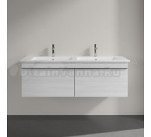 Тумба с раковиной Villeroy & Boch Venticello 125 white wood, с ручками хром