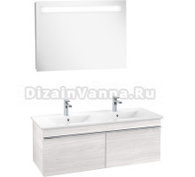 Мебель для ванной Villeroy & Boch Venticello 125 white wood, с ручками хром