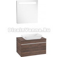 Мебель для ванной Villeroy & Boch Venticello 75 arizona oak, с белой ручкой