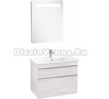 Мебель для ванной Villeroy & Boch Venticello 80 white wood, с ручками хром