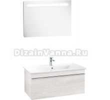 Мебель для ванной Villeroy & Boch Venticello 95 white wood, с ручкой хром