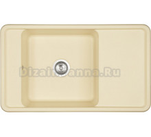 Мойка кухонная AQUATON Беллис 87 шампань